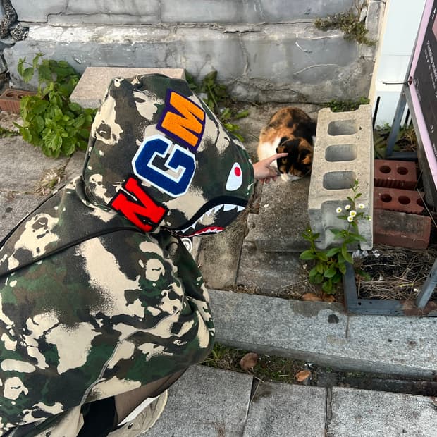 베이프 후드집업