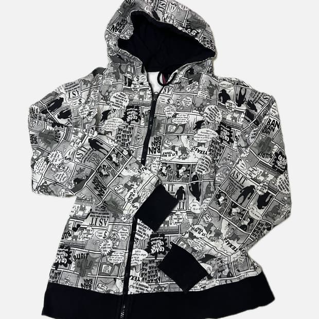 갸루 씬 emo y2k 와투케 카툰 후드집업 