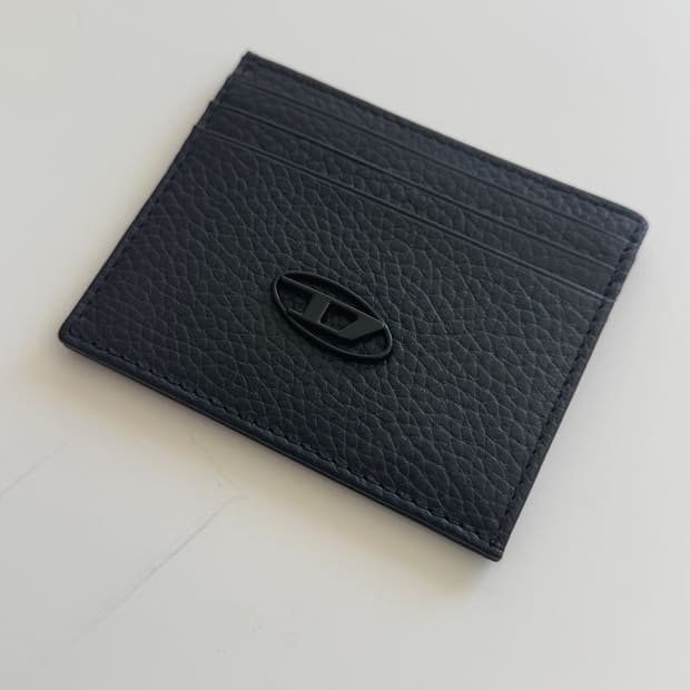 D LOGO WALLET 가죽 D 로고 지갑