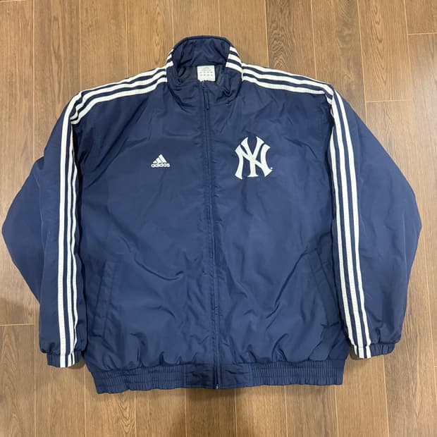 (XL) 아디다스 양키스 누빔 점퍼 패딩 자켓