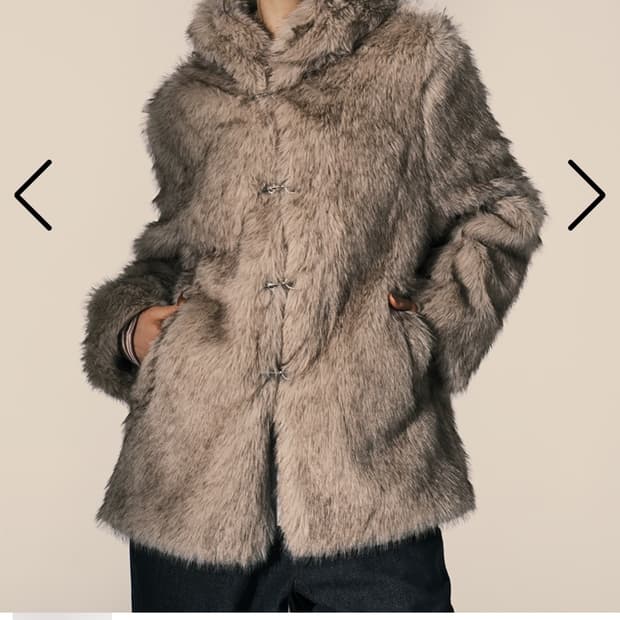 엔와이엑스엑스 후드 퍼 베이지(새상품,품절)