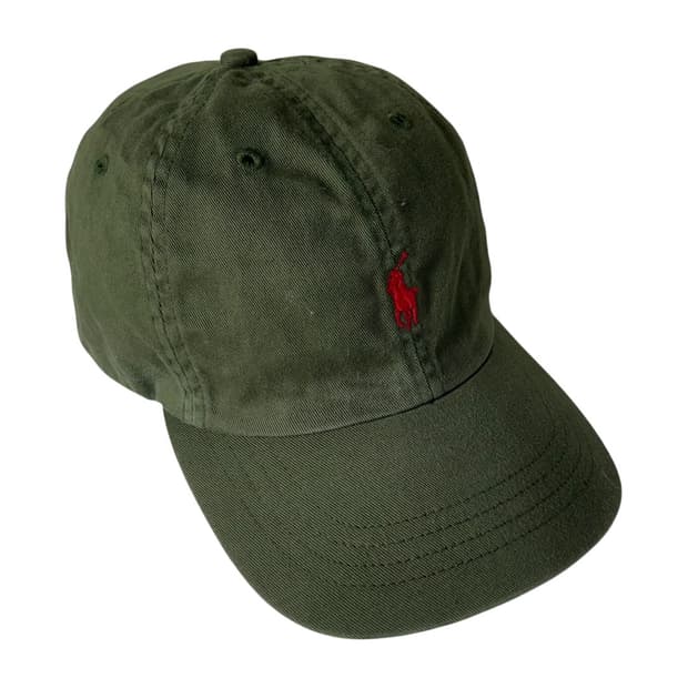 [POLO] 폴로랄프로렌 포니로고 카키 볼캡
