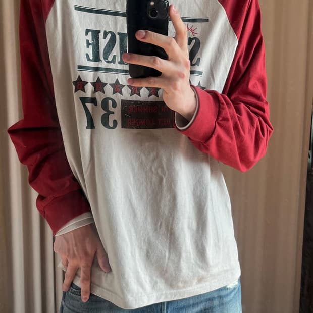 슈퍼서브 래글런 롱슬리브 레드 L