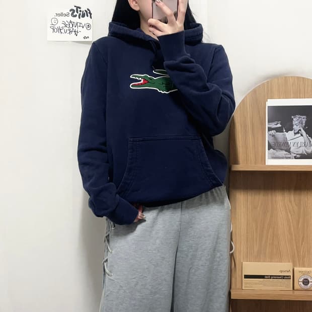 [정품] 라코스테 네이비 후드티 [ 3 ]