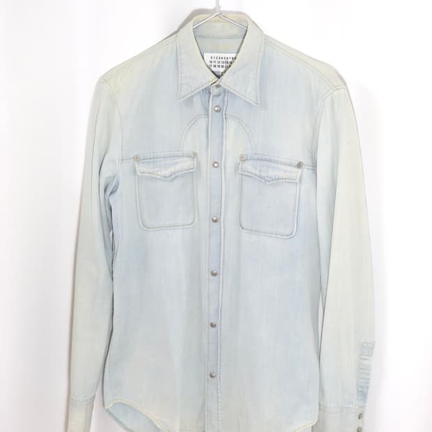 [39] 18AW 메종 마르지엘라 웨스턴 데님 셔츠
