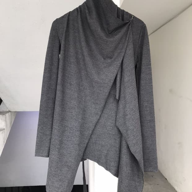 Sonar draped wool cardigan