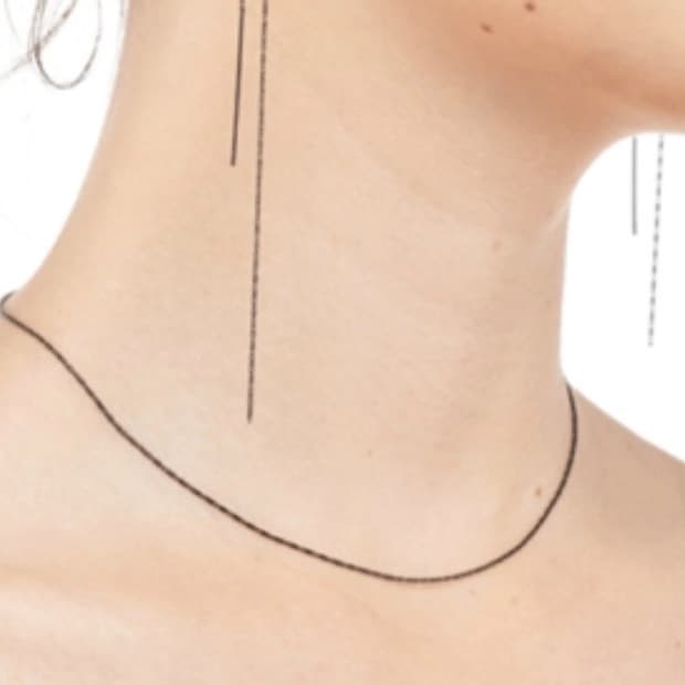 페르테 14k 블랙 목걸이