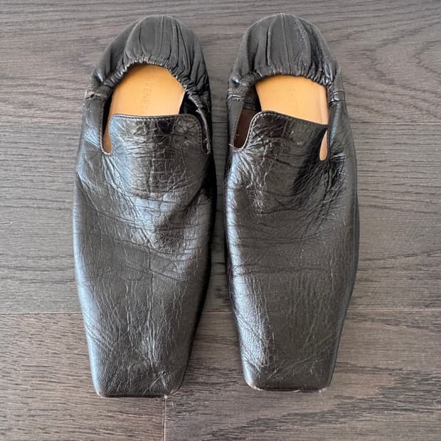 보테가베네타 스퀘어토 로퍼 뮬