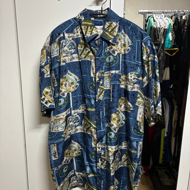 👕 [새상품] 하와이실키웨이 하와이안 실크 셔츠 M95~L100