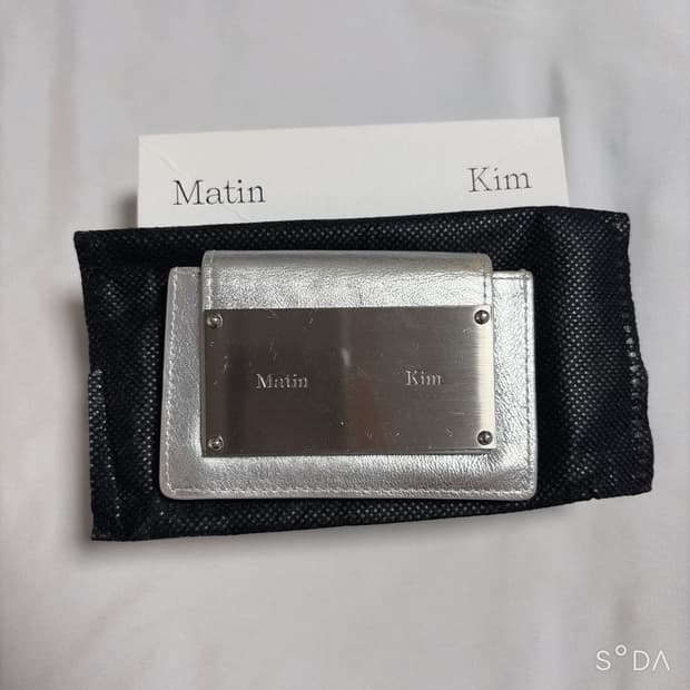 마뗑킴 실버 카드지갑