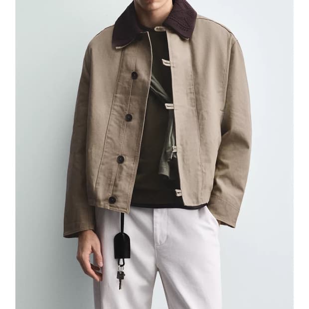 Zara 카라 자켓 M