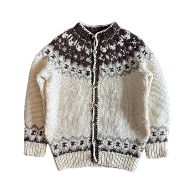 Vintage nordic wool cardigan