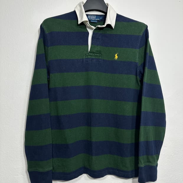 폴로 랄프로렌 스트라이프 럭비티 L