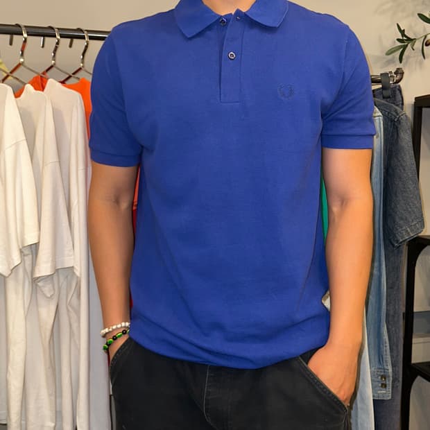 90’s Fred Perry England blue collar T
