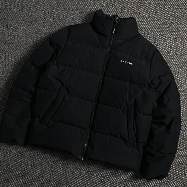 캉골 오리지널 베이직 덕다운 푸퍼 패딩 블랙y 4752