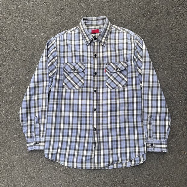 00년대 리바이스 헤비코튼 체크 셔츠