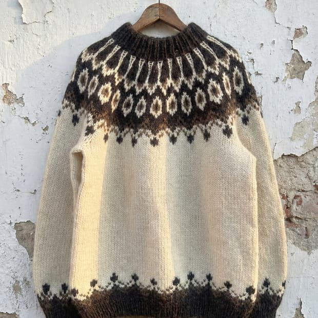 덴마크 핸드메이드 노르딕 스웨터