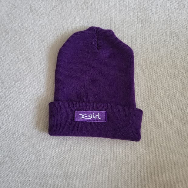 X-girl 엑스걸 퍼플 비니