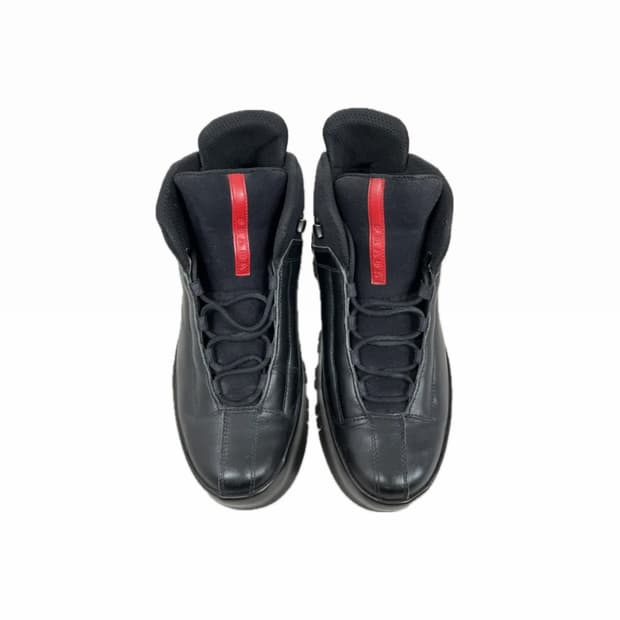 US 9 00s Prada 레더 하이탑