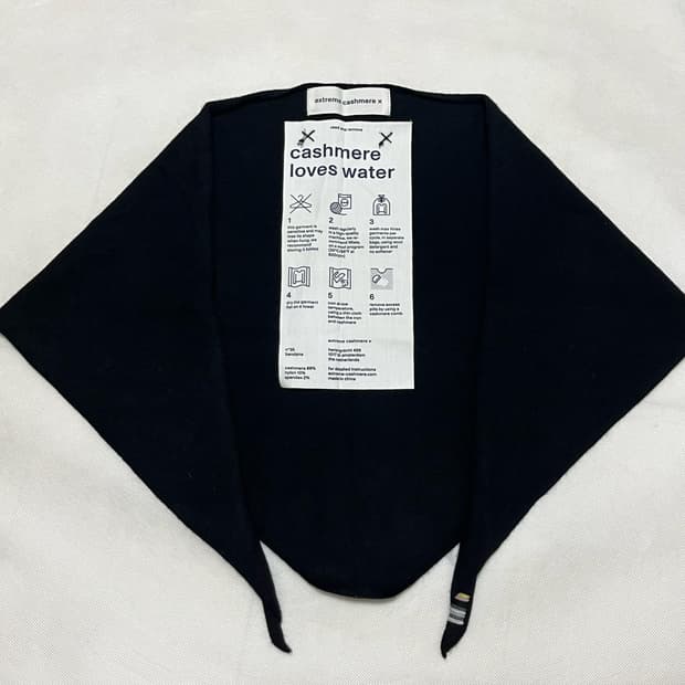 익스트림캐시미어 26ss 반다나 스카프/블랙