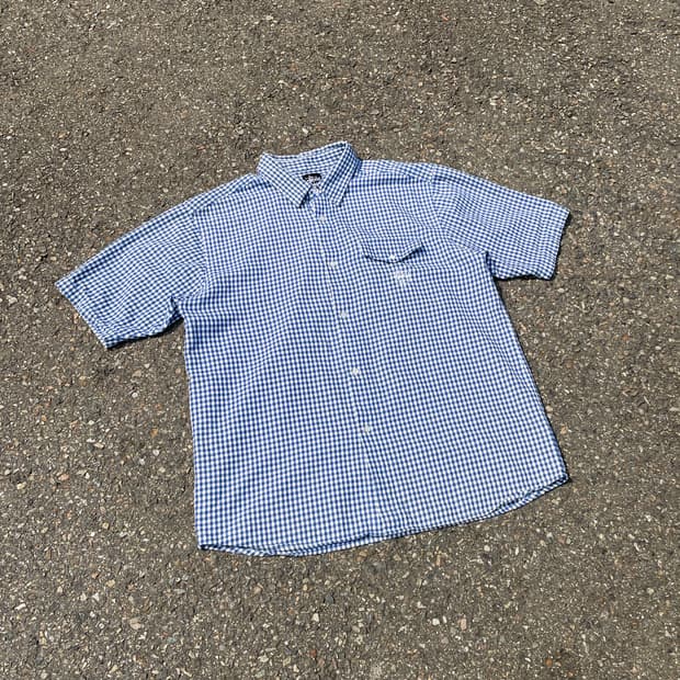 스투시 stussy gingham check shirt