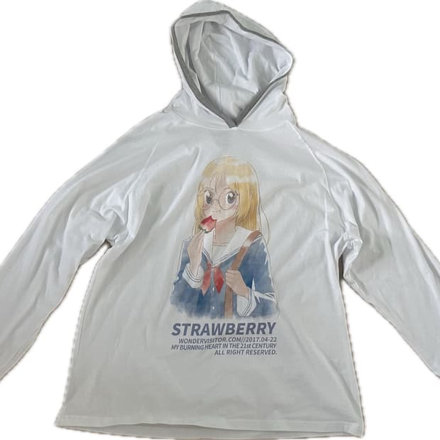 원더비지터 YURINA School Raglan Hooded-T 