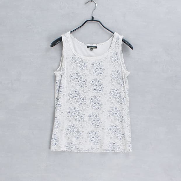 Eddie Bauer _ floral cotton sleeveless
