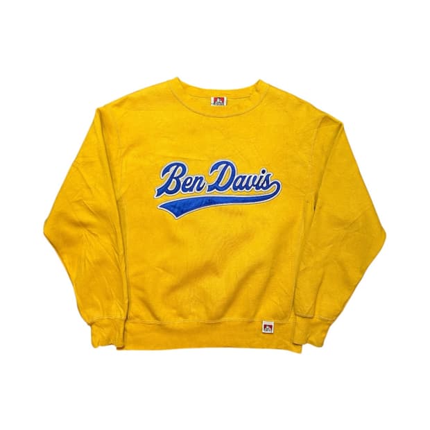 (S) 벤데이비스 로고 자수 크루넥 스웻셔츠 TM-017