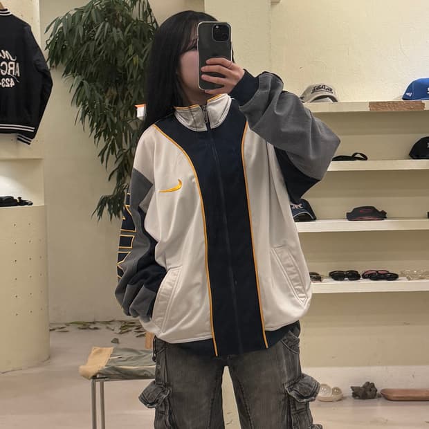 나이키 90s 올드스쿨 사이드라인 배색 져지 U245