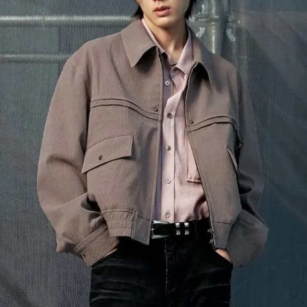 [48] 엘무드 웨스턴 블루종 더스티핑크