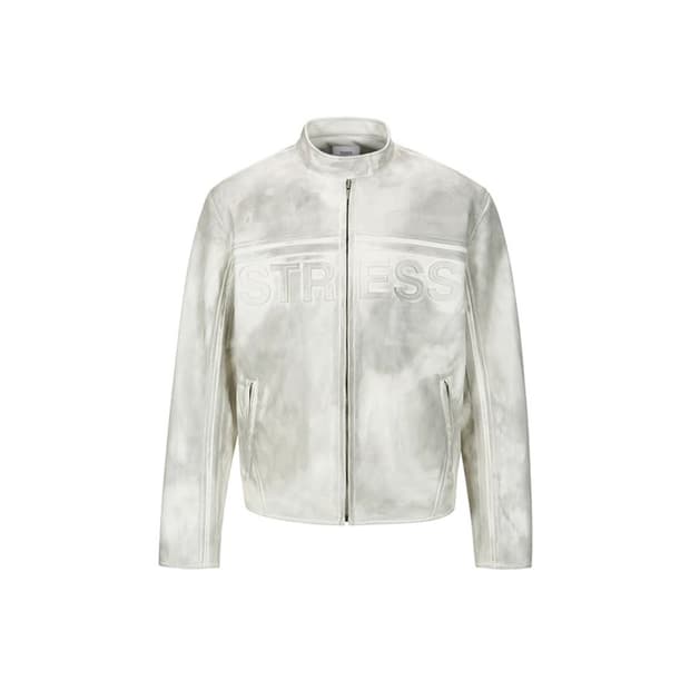 민타임 모터사이클 비건 레더 자켓