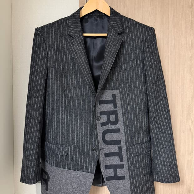 알렉산더 맥퀸 15fw 캐시미어 TRUTH 블레이저 자켓