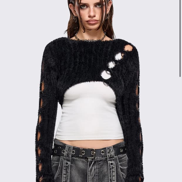 minga london cut out sweater