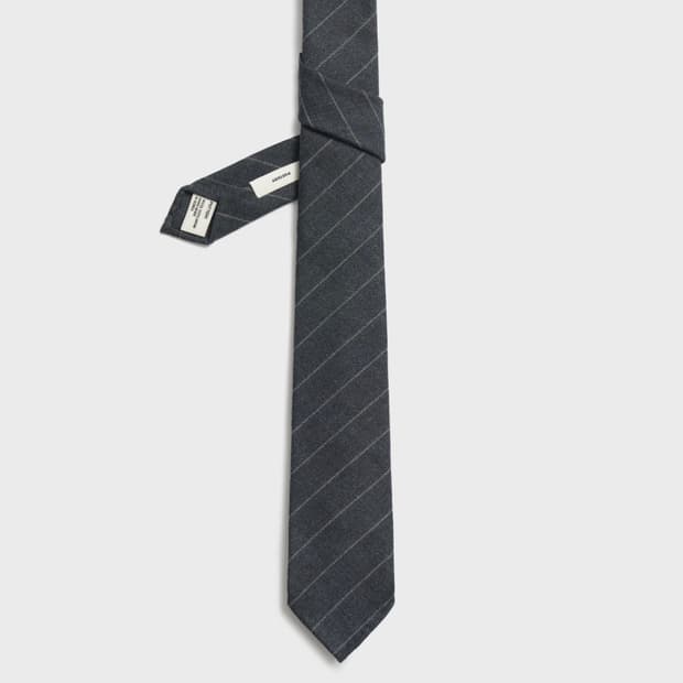 포터리 클래식 슬림 타이 그레이