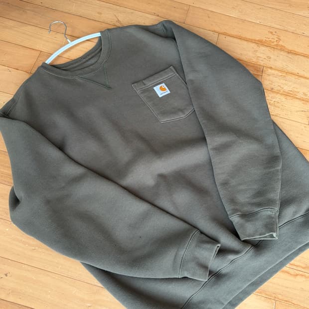 칼하트 카키 맨투맨(M)