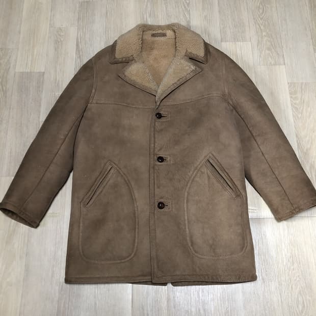 (M-L) Sawyer of Napa 미국제 양털 무스탕 시어링 코트