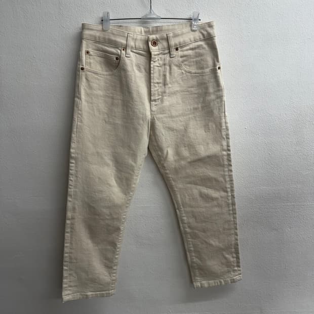 아스페시 크림 아이보리 데님 팬츠 26