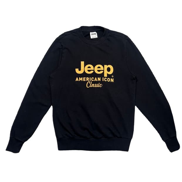 JEEP 빅로고 맨투맨 블랙 M