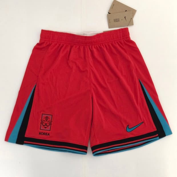 (새상품/L)나이키 대한민국 홈 쇼츠 드라이핏 축구 국대 유니폼 바지