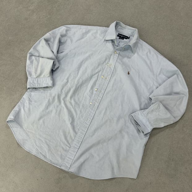 Polo 랄프로렌 셔츠 하늘색 긴팔 2XL