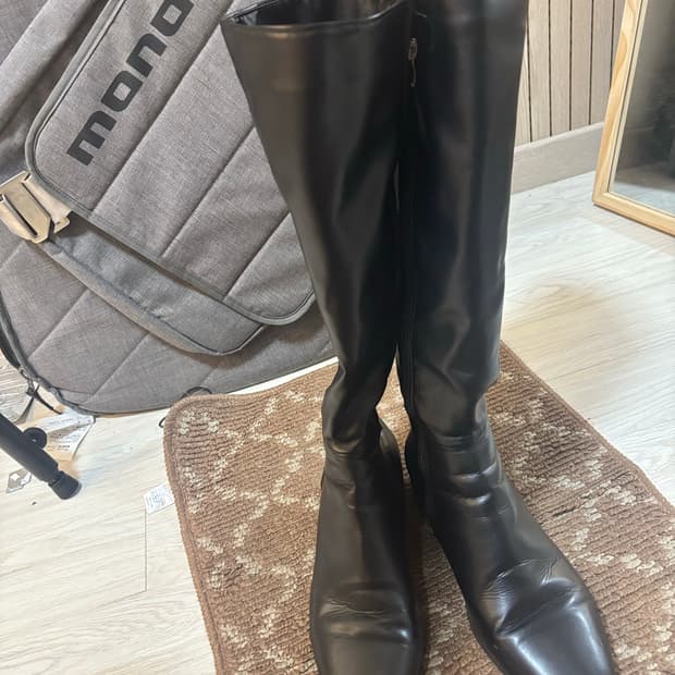 착한구두 블랙 롱부츠 