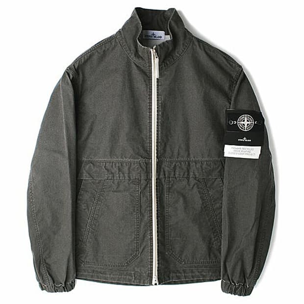스톤아일랜드 파나마 리사이클드 옥사이드 플레이팅 풀 지퍼 자켓 (새상품)