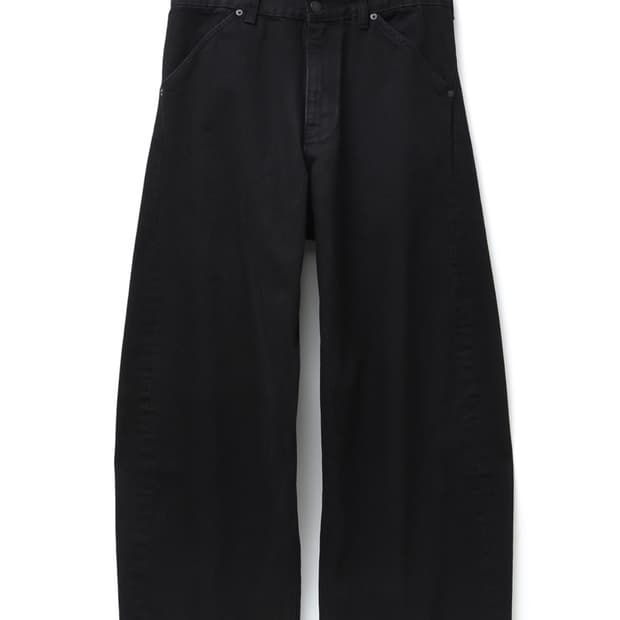 [새상품] 해칭룸 와이드 커브진 제트블랙