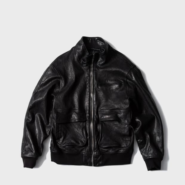 퍼스트플로어 하이넥 렘 레더 자켓  48 사이즈 초판