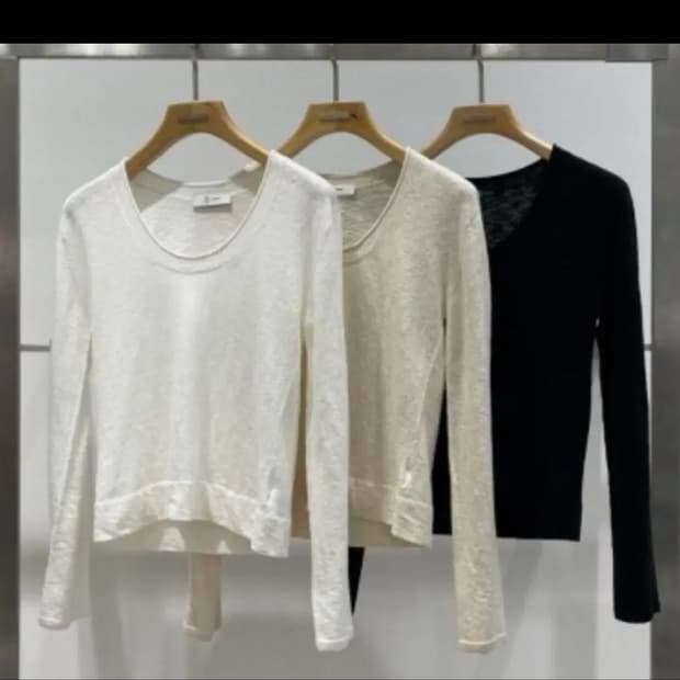  블러썸에이치컴퍼니 베르 홀가먼트 유넥 니트 아/베/검