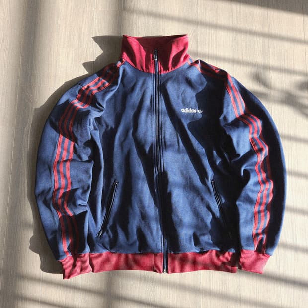 아디다스 베켄바우어 버건디 네이비 져지