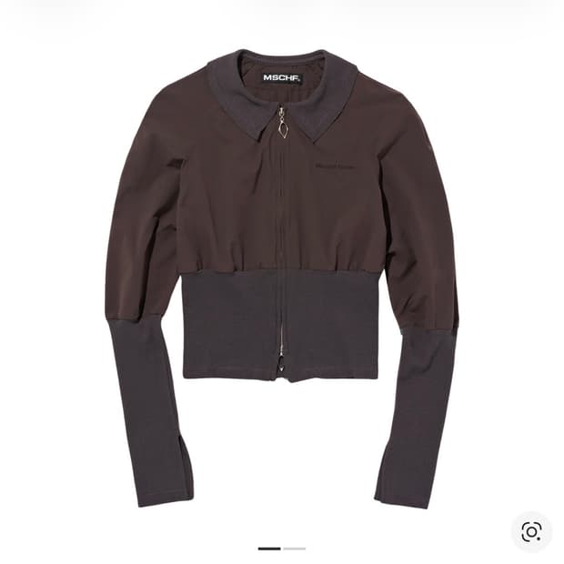 [M] 미스치프 라이트웨이트 와플 집업 셔츠 브라운