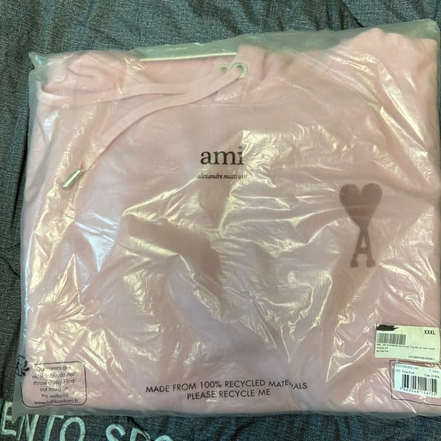 3xl) 아미 후드 톤온톤 핑크