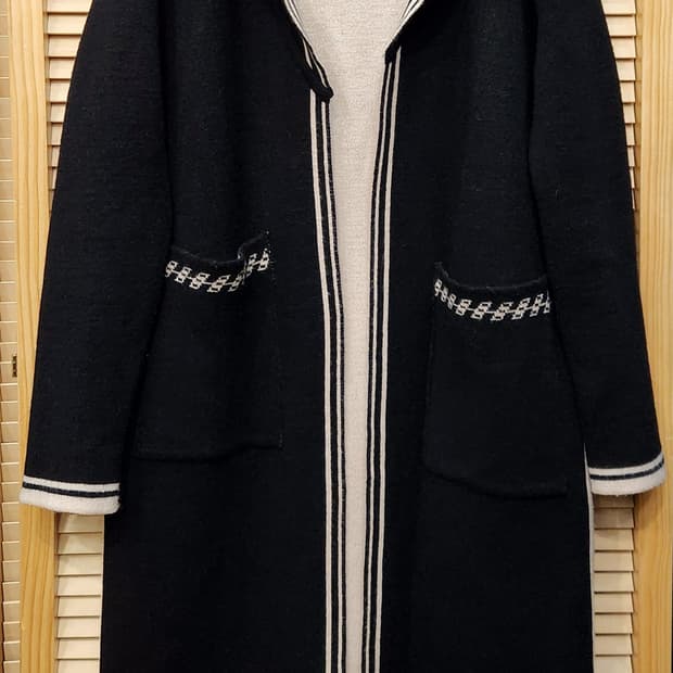 (새상품)에고이스트 테일러 숄카라 니트 롱가디건