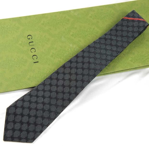 구찌 7.2cm S등급 신형 GG로고 남자 명품 넥타이 빈티지